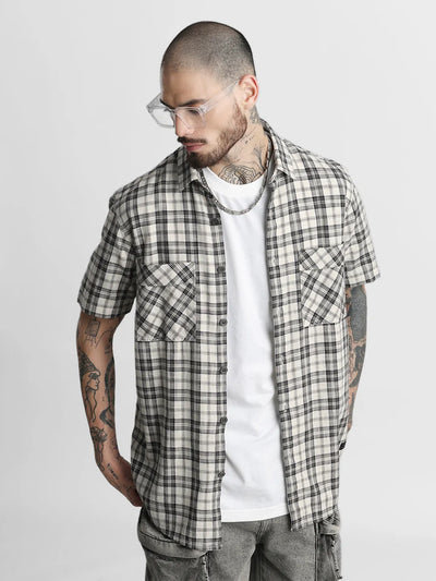 Olive Chequered Shirt