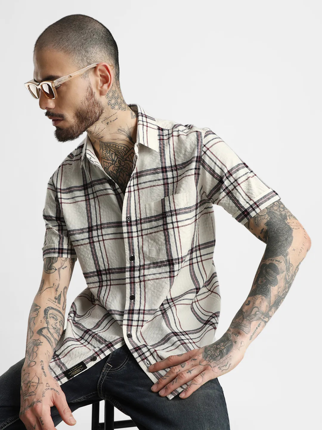 Cream Checks Shirt