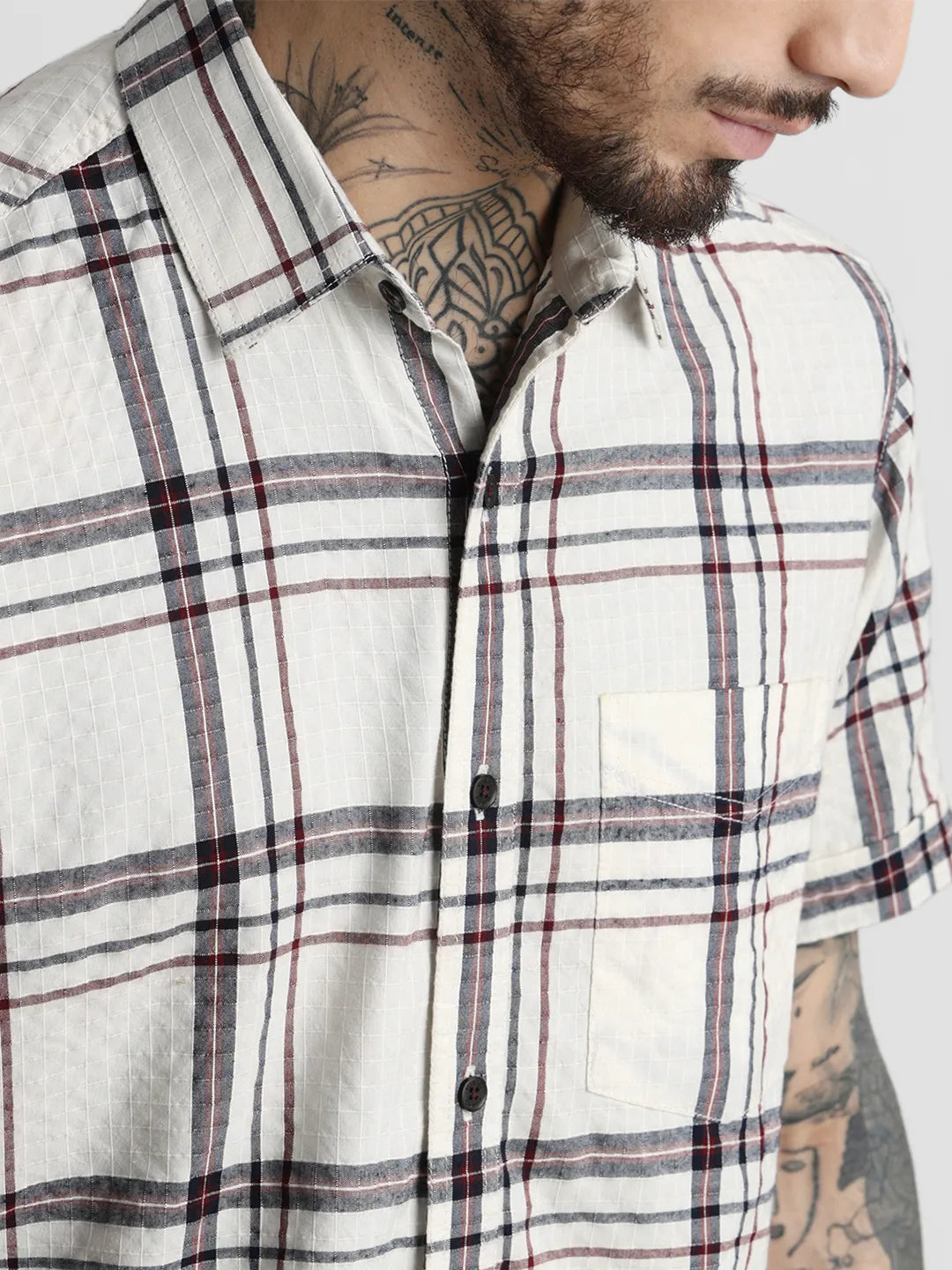 Cream Checks Shirt