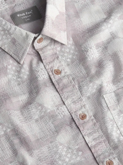 Peach Printed Shirt