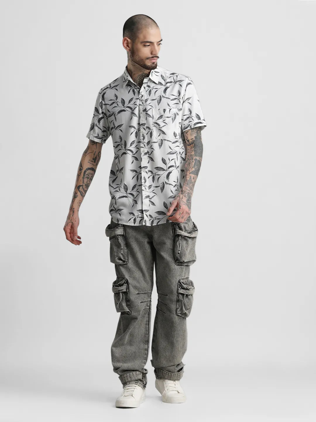 White Printed Shirt