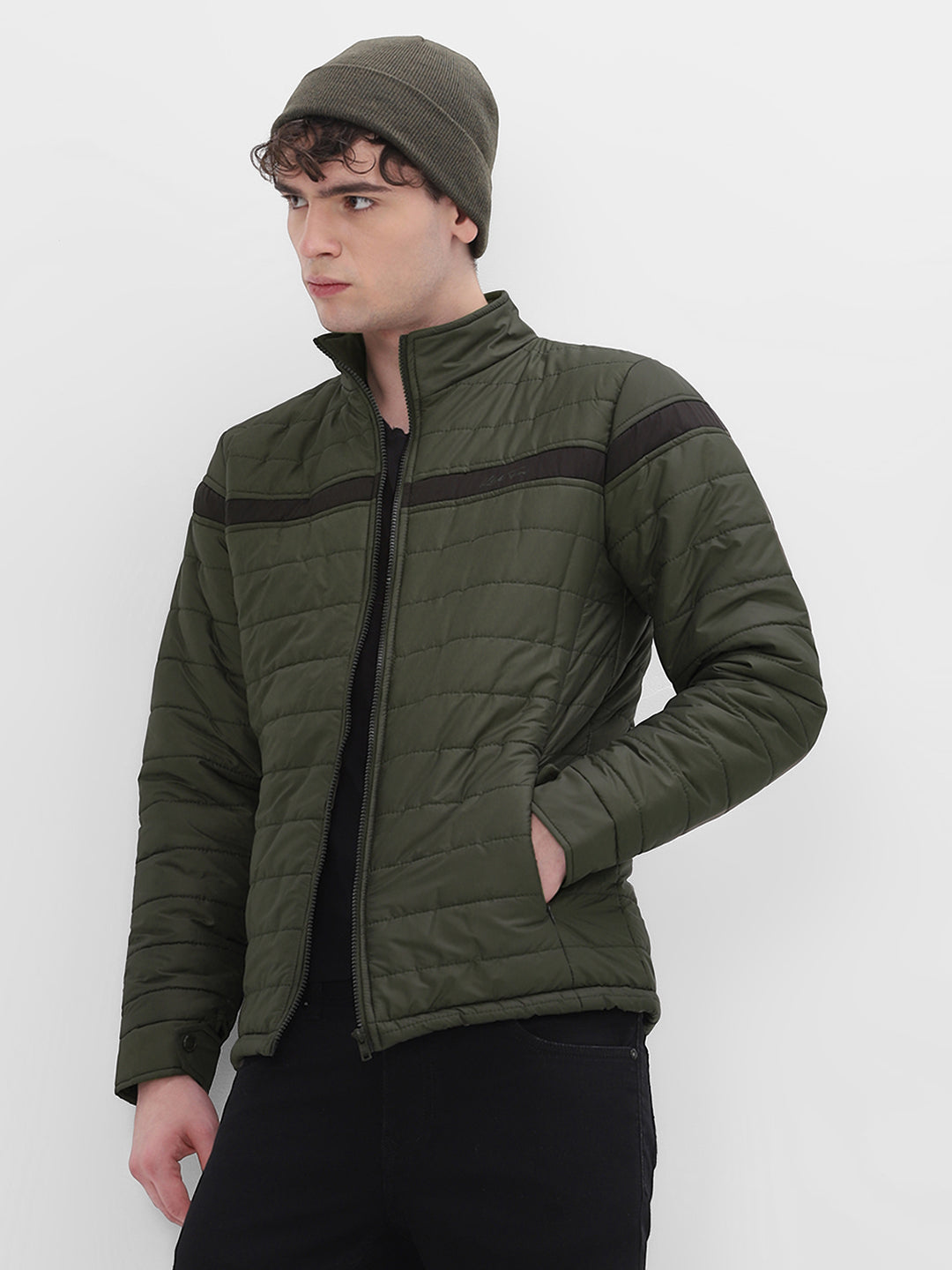 Olive Lightweight Puffer Jacket