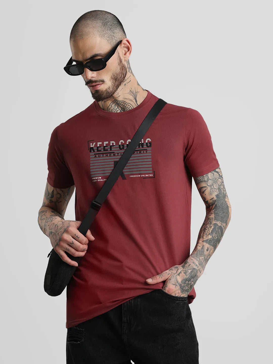 Onion Printed Round Neck T-Shirt