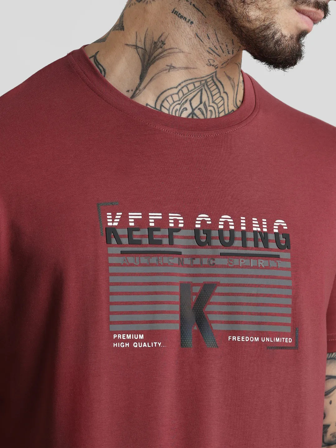 Onion Printed Round Neck T-Shirt