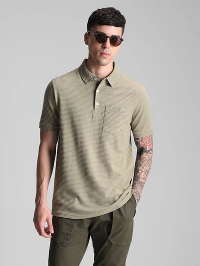 Pista Melange Solid Polo T-Shirt