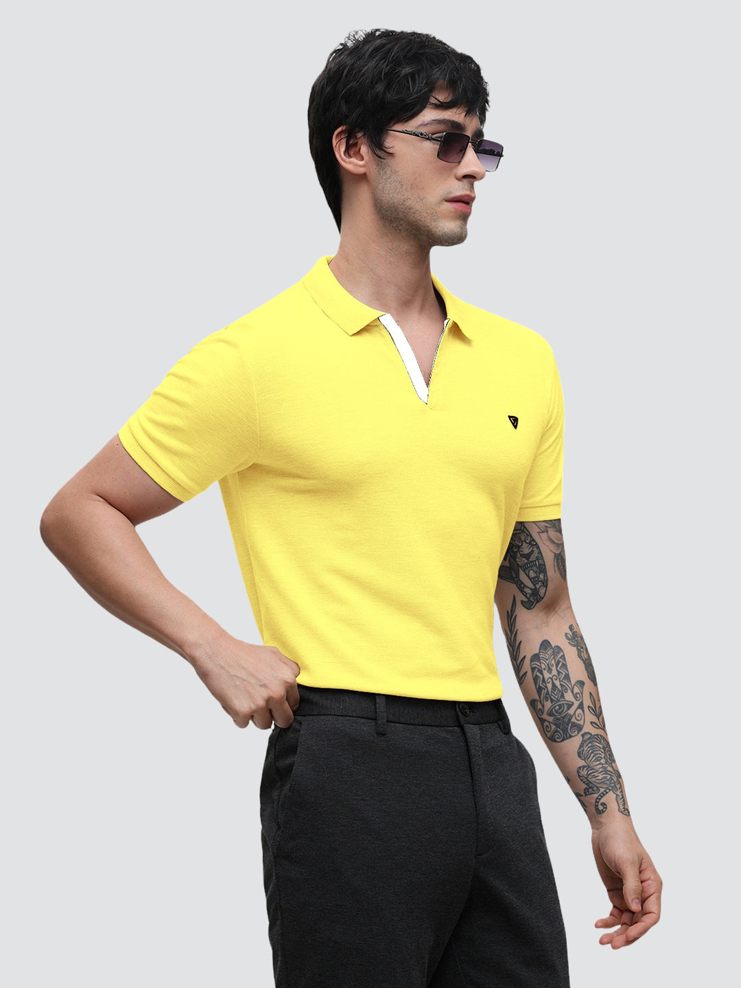 Aero Polo Pale Yellow T-Shirt