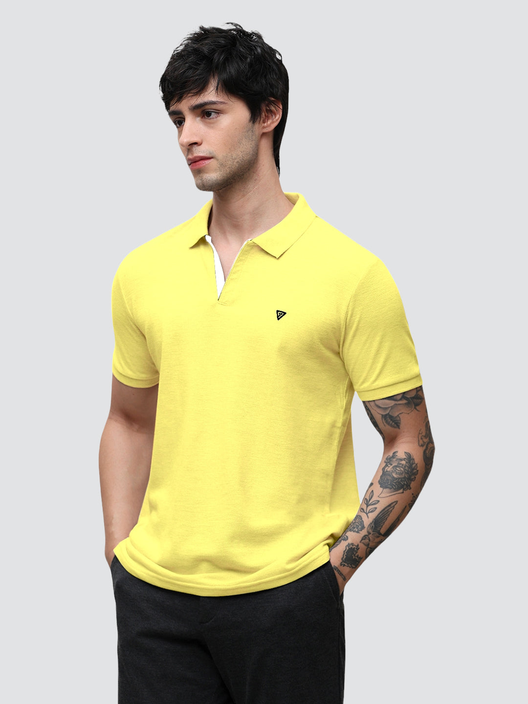 Aero Polo Pale Yellow T-Shirt