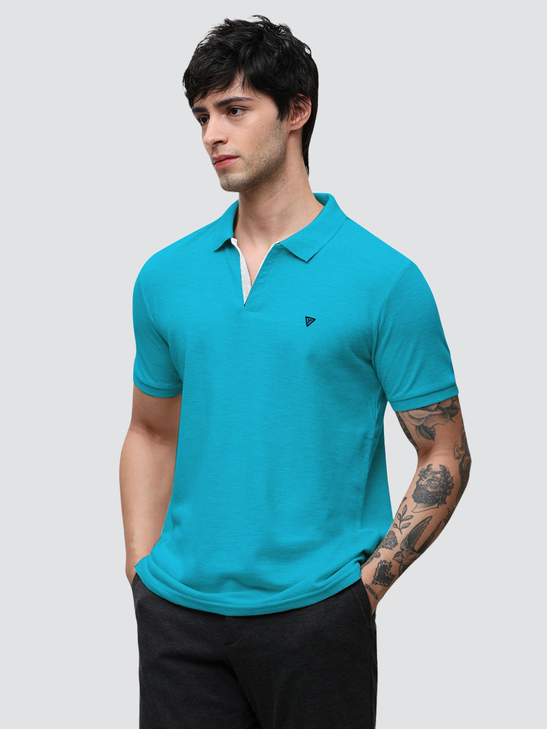 Aero Polo Aqua T-Shirt