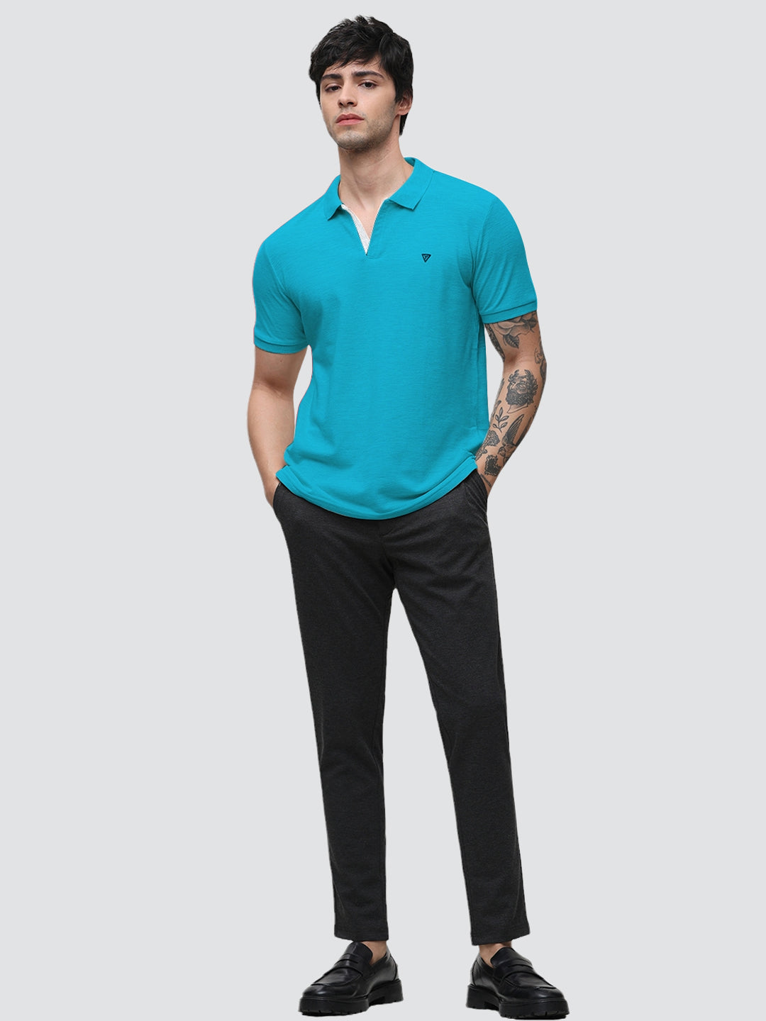 Aero Polo Aqua T-Shirt