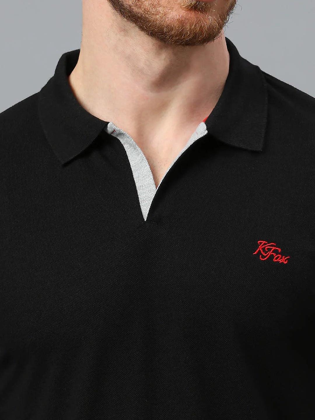 Aero Polo Black T-Shirt