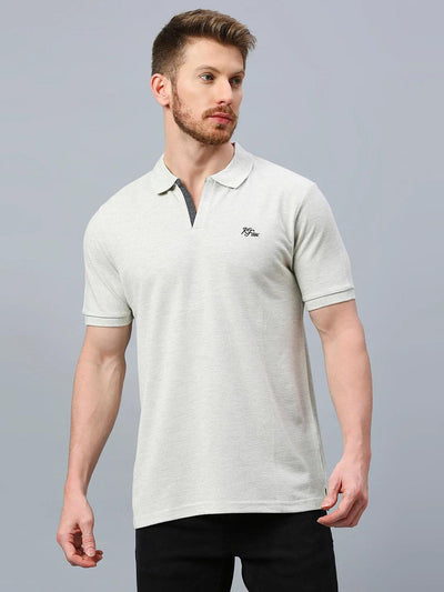 Aero Polo Ecru Melange T-Shirt