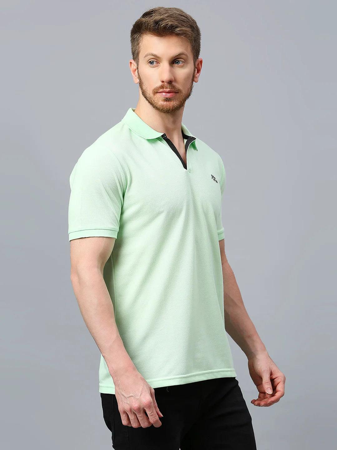 Ice Green Regular Fit H/S T-Shirt