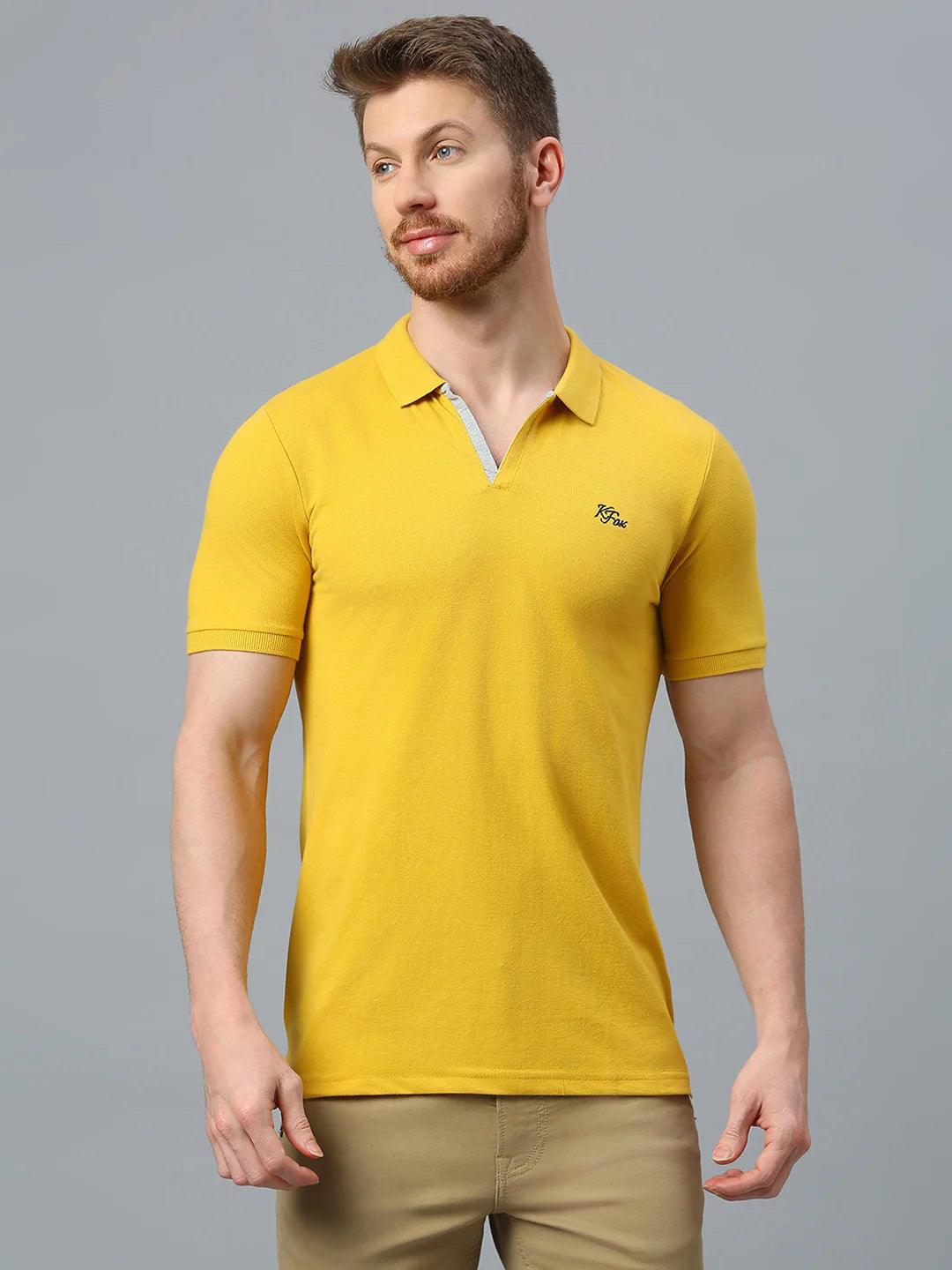 Mustard Regular Fit H/S T-Shirt