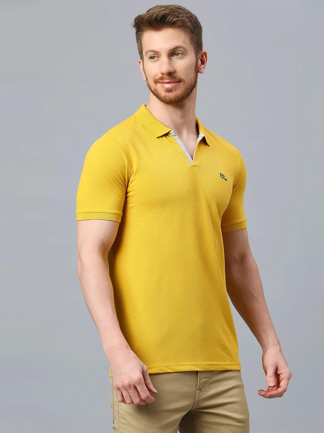 Mustard Regular Fit H/S T-Shirt