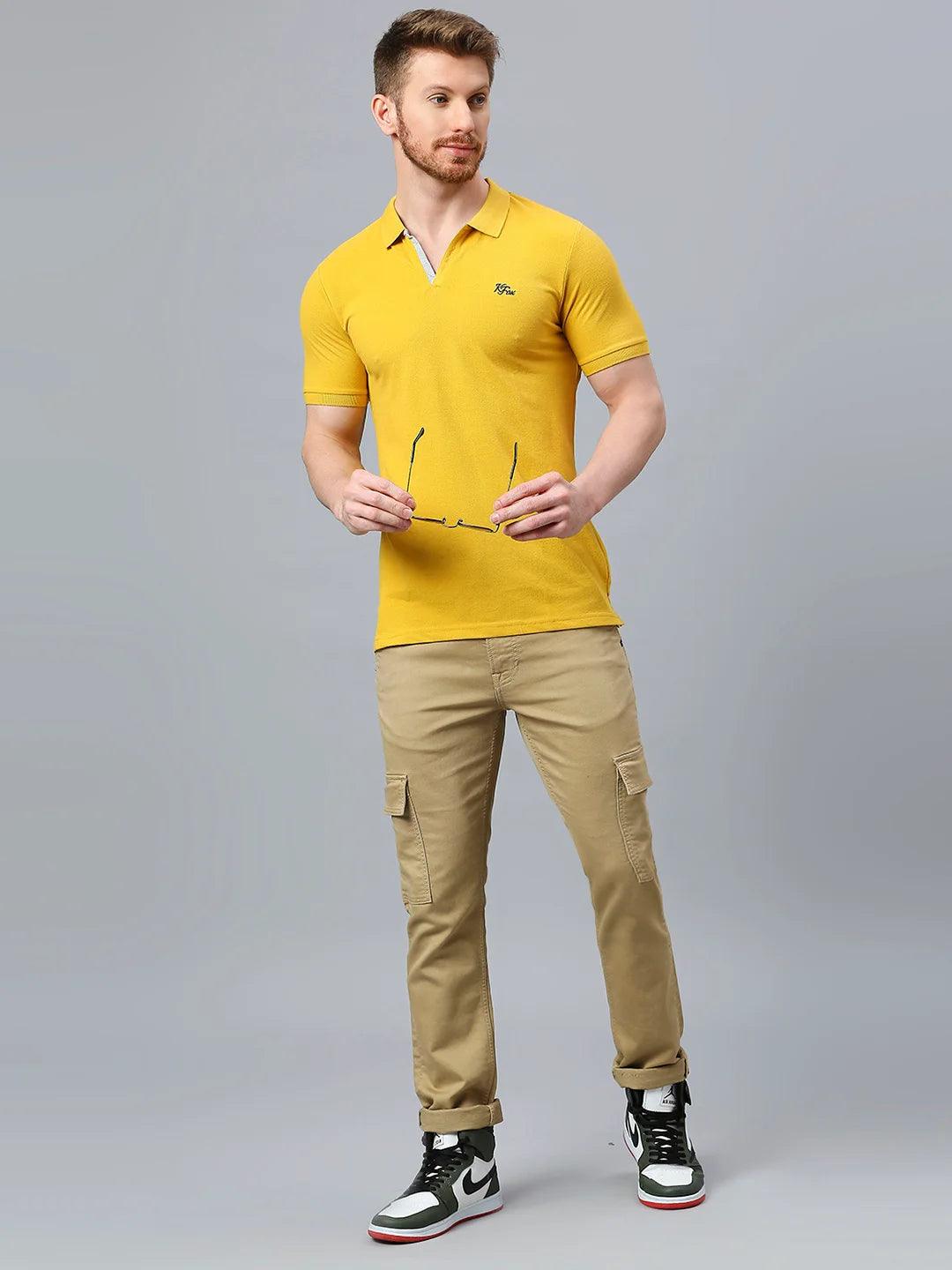 Aero Polo Mustard T-Shirt