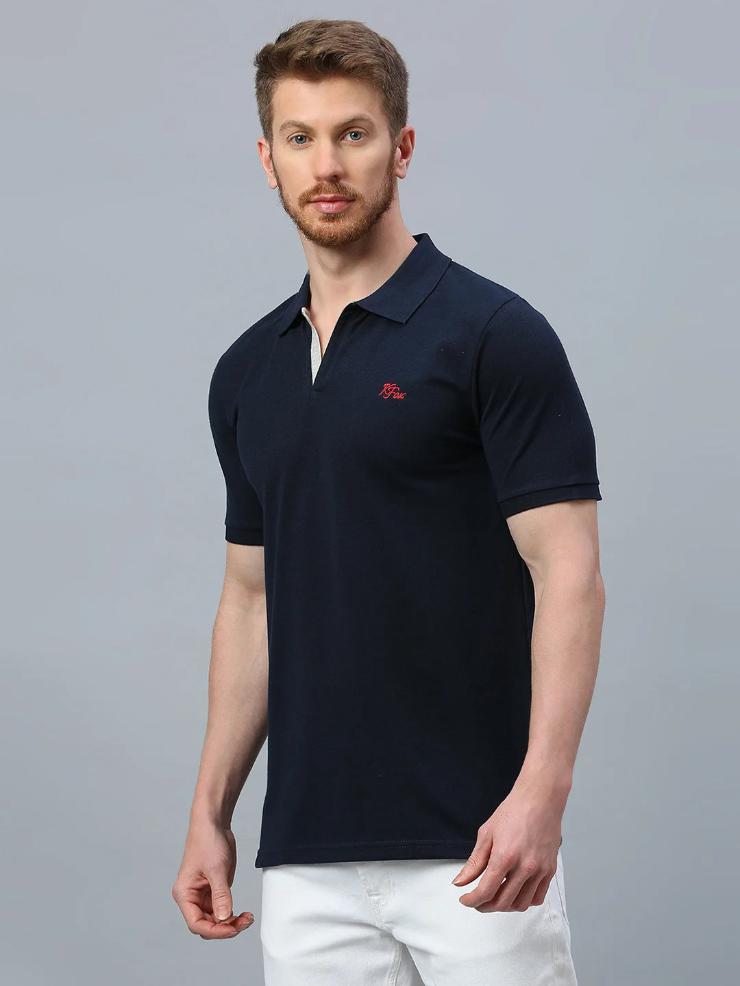 Navy Regular Fit H/S T-Shirt