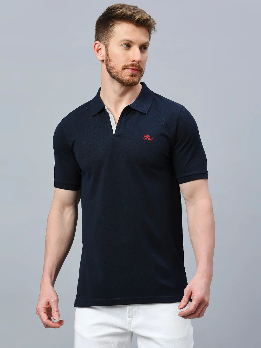 Navy Regular Fit H/S T-Shirt