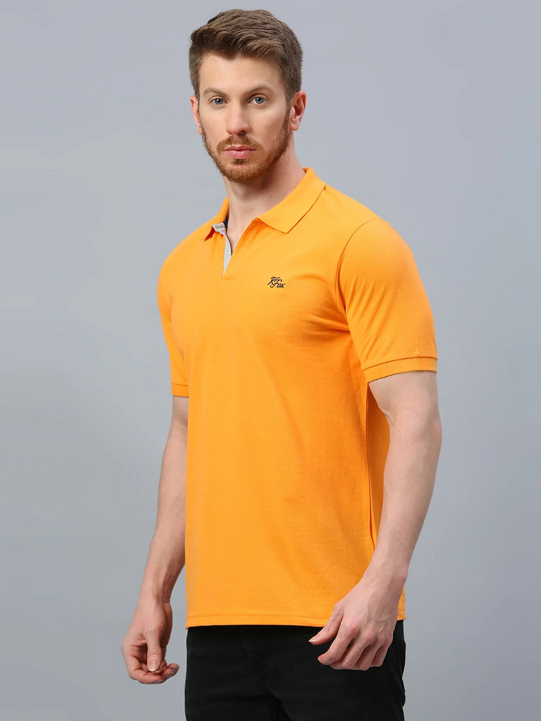 Orange Regular Fit H/S T-Shirt