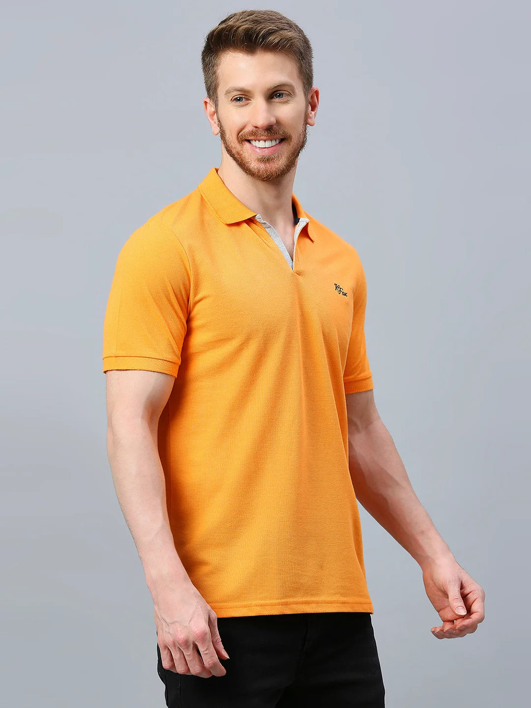 Orange Regular Fit H/S T-Shirt