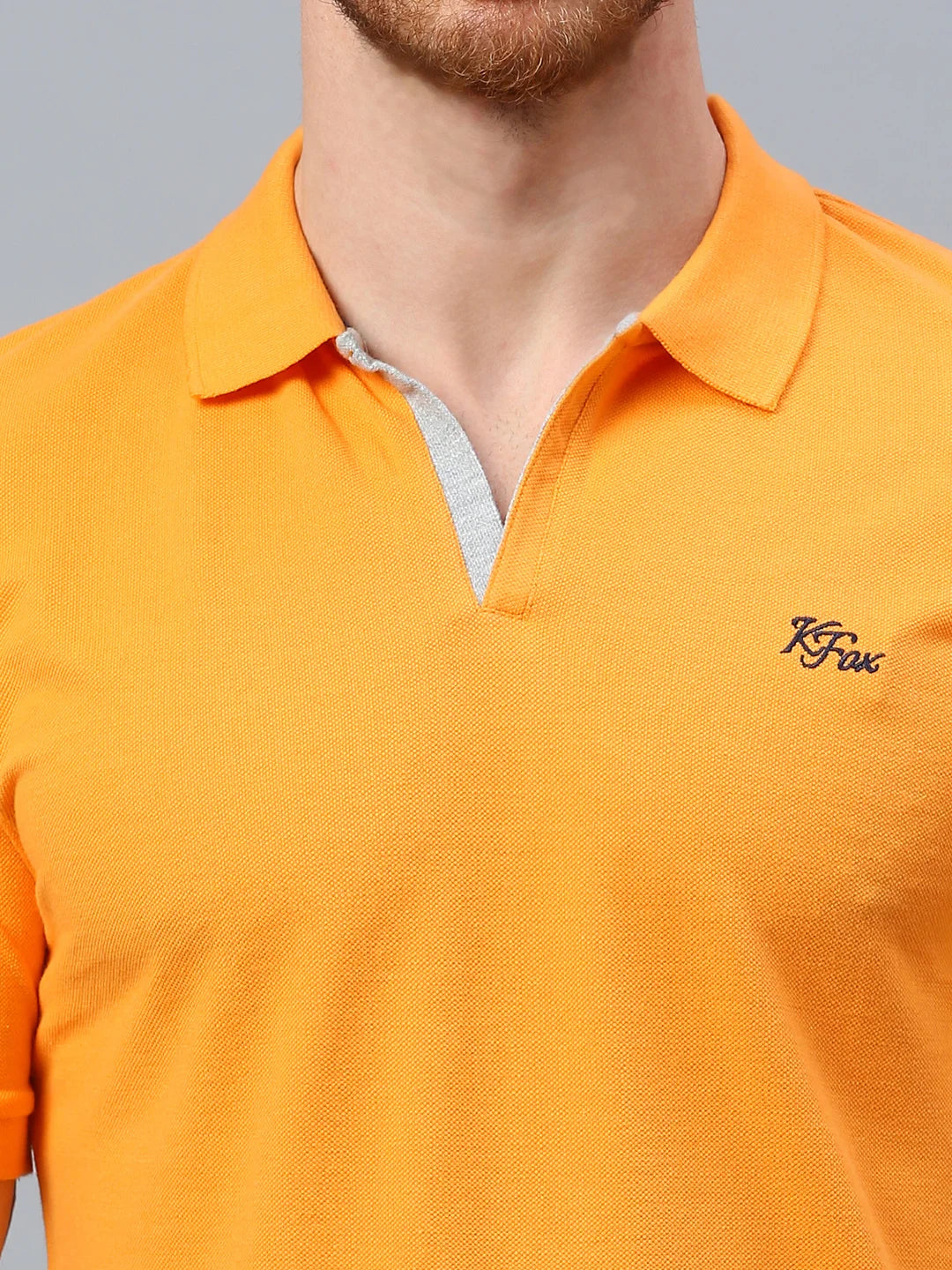 Orange Regular Fit H/S T-Shirt