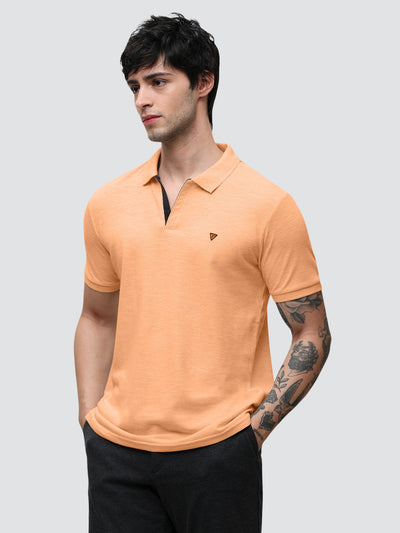 Aero Polo Peach Melange T-Shirt