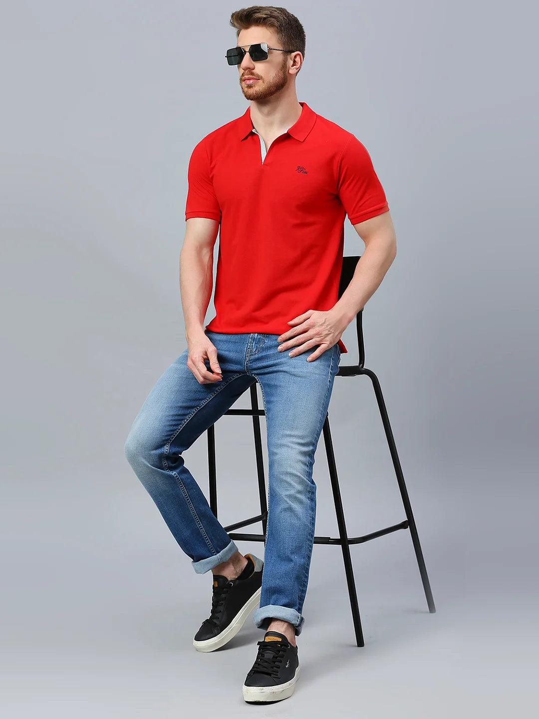 Aero Polo Red T-Shirt