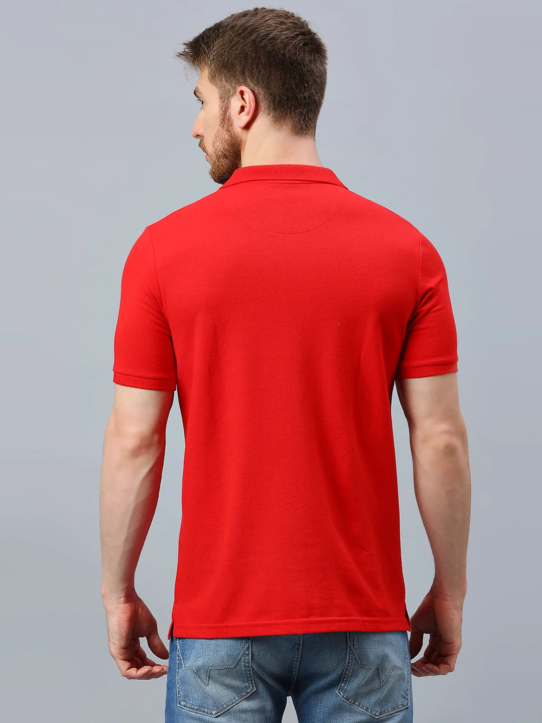 Red Regular Fit H/S T-Shirt