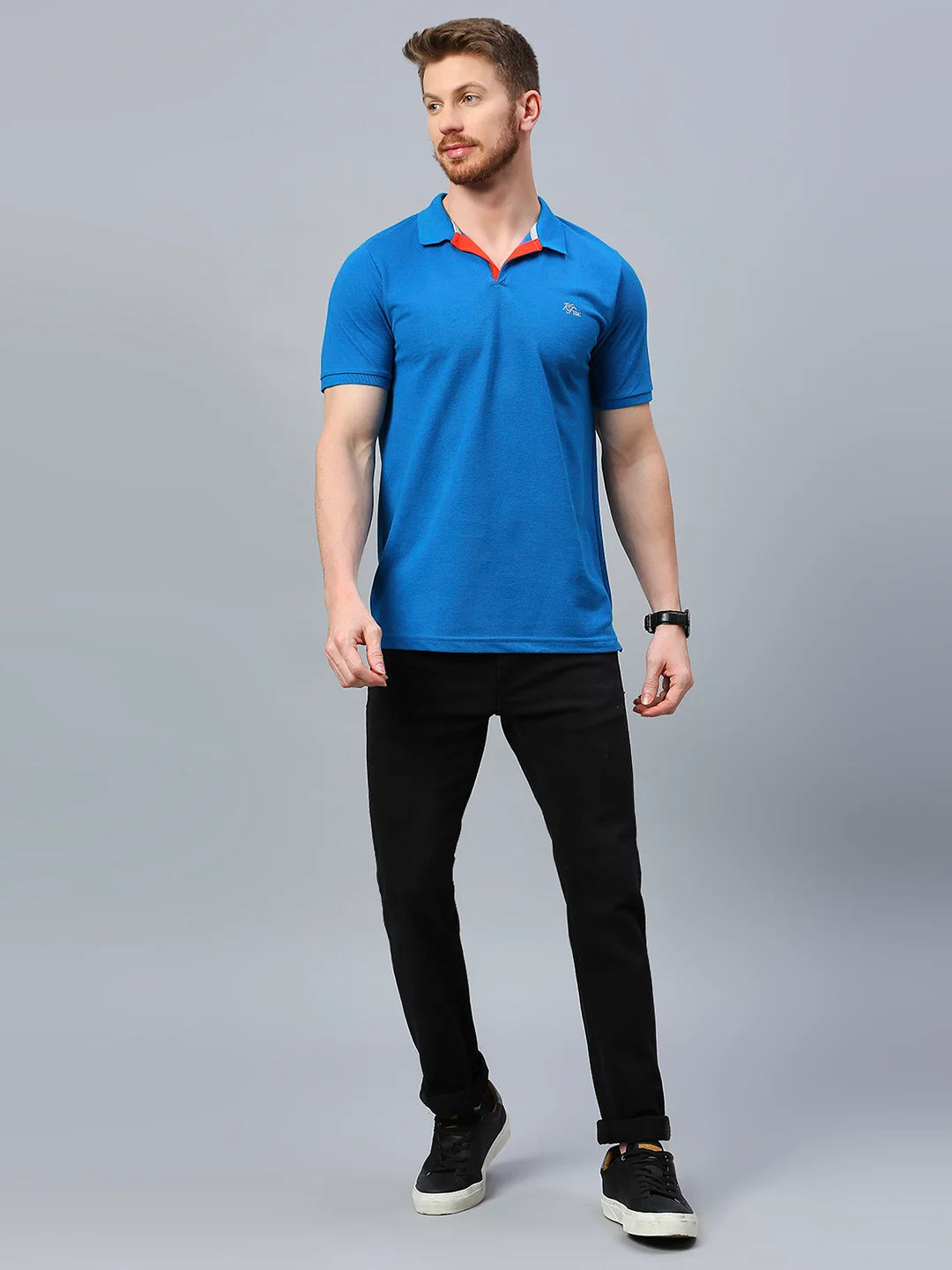 Royal Blue Regular Fit H/S T-Shirt