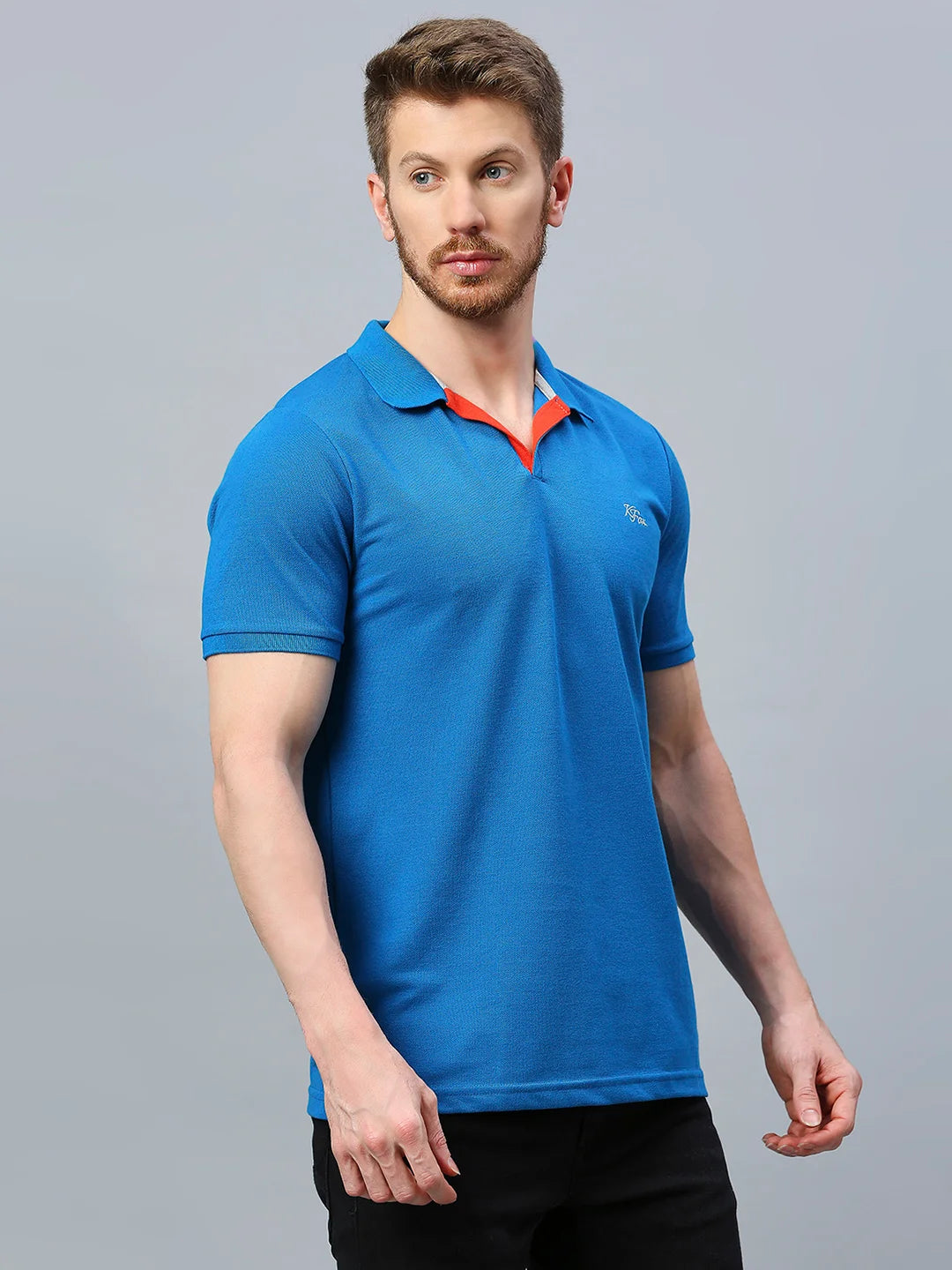 Royal Blue Regular Fit H/S T-Shirt