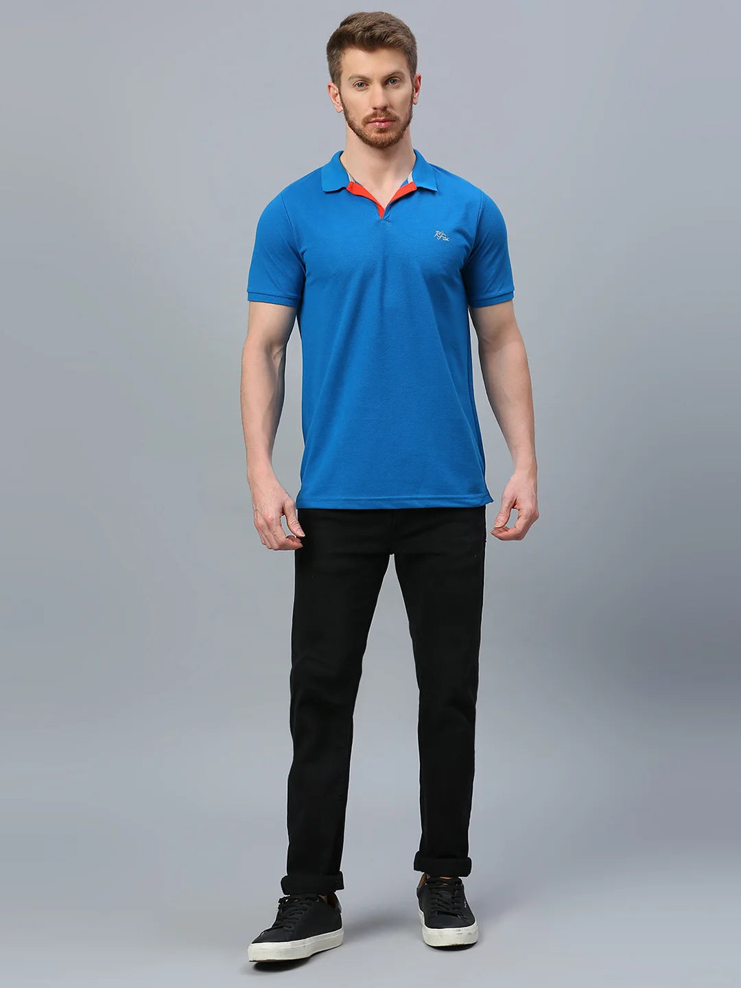 Royal Blue Regular Fit H/S T-Shirt