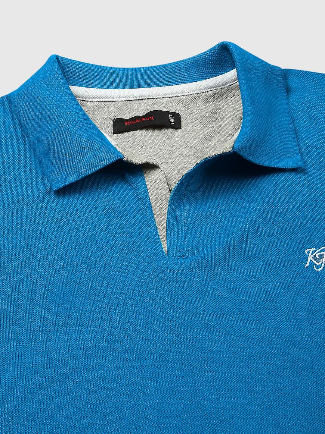 Aero Polo Teal Blue T-Shirt