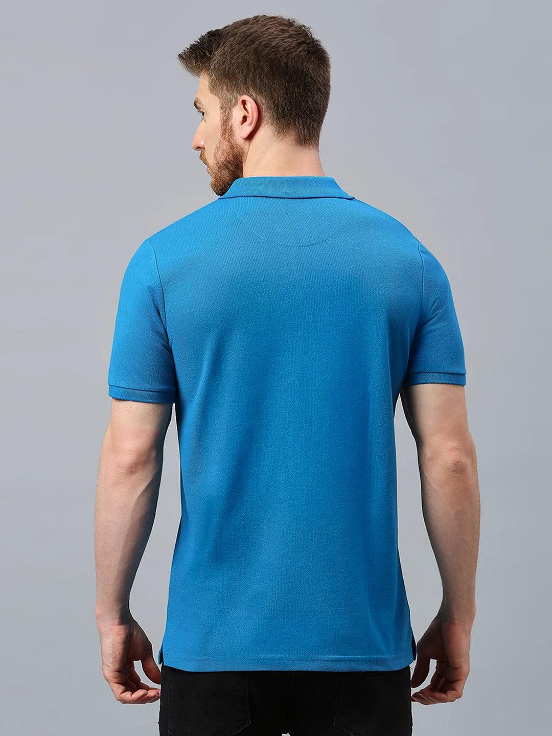 Aero Polo Teal Blue T-Shirt