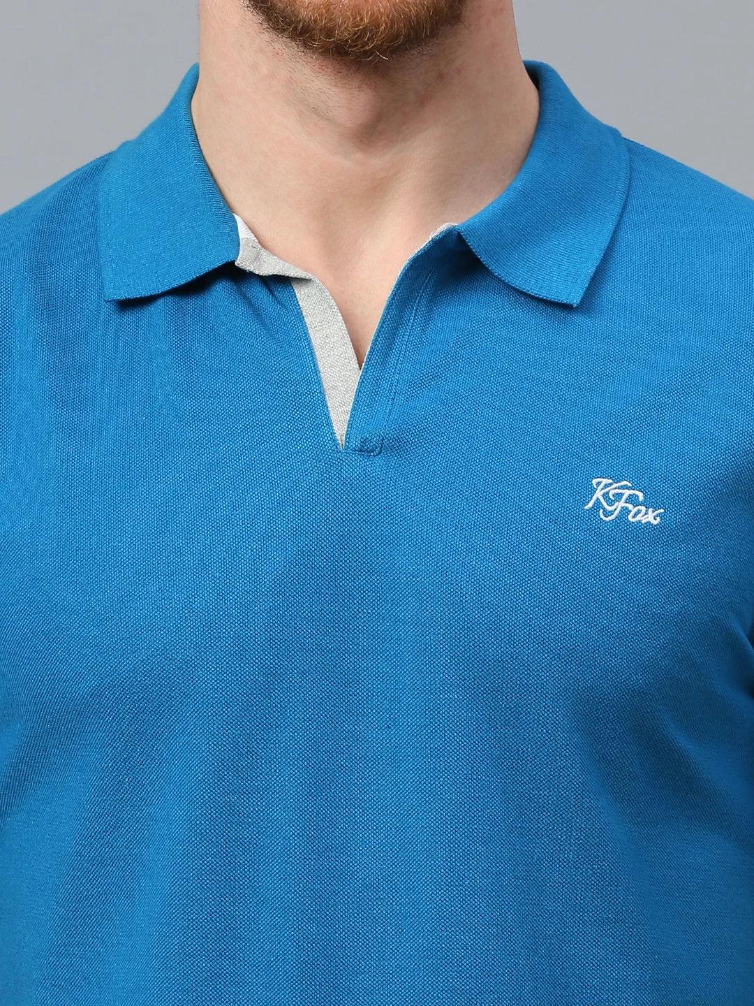 Aero Polo Teal Blue T-Shirt