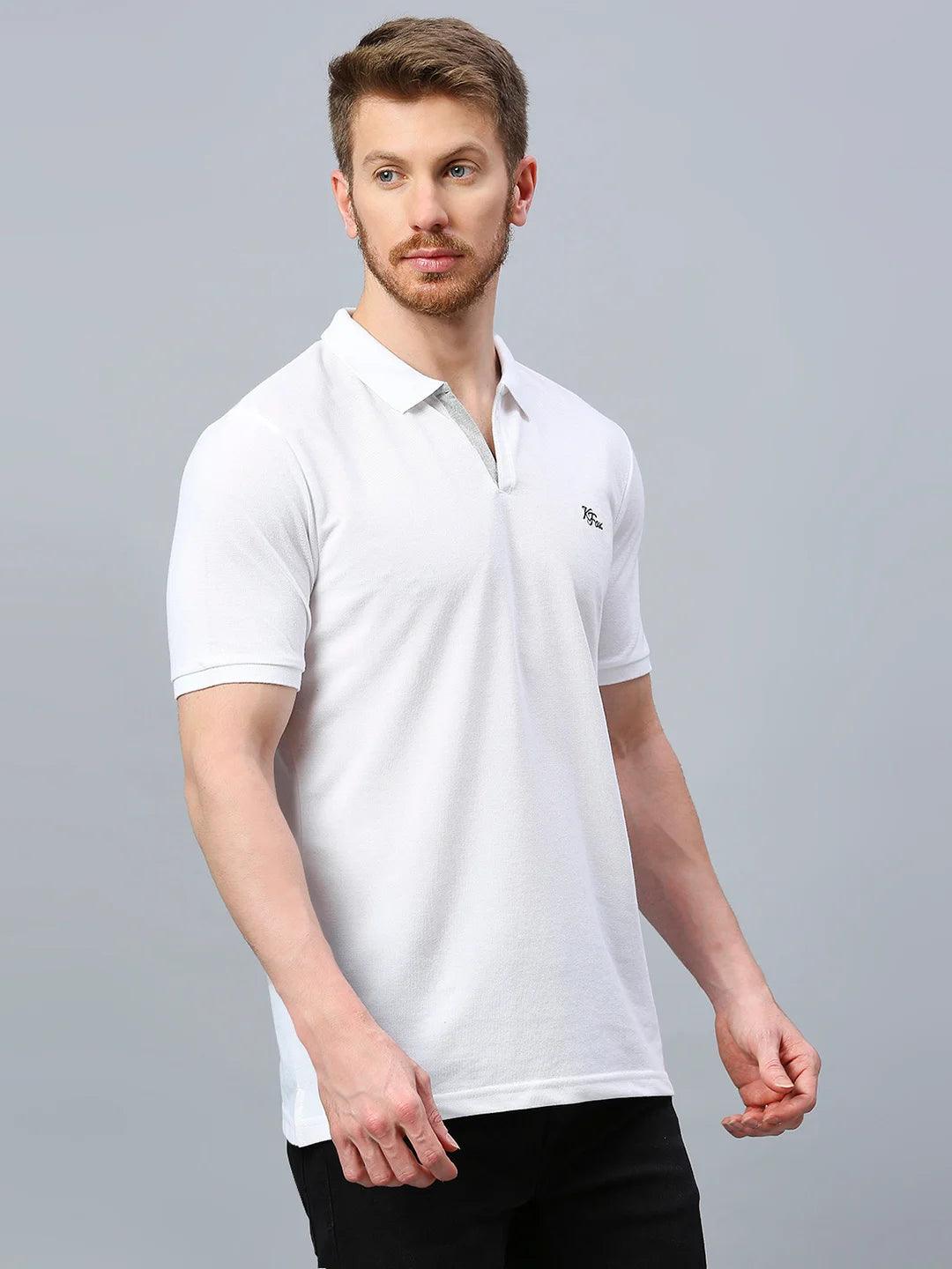 Aero Polo White T-Shirt