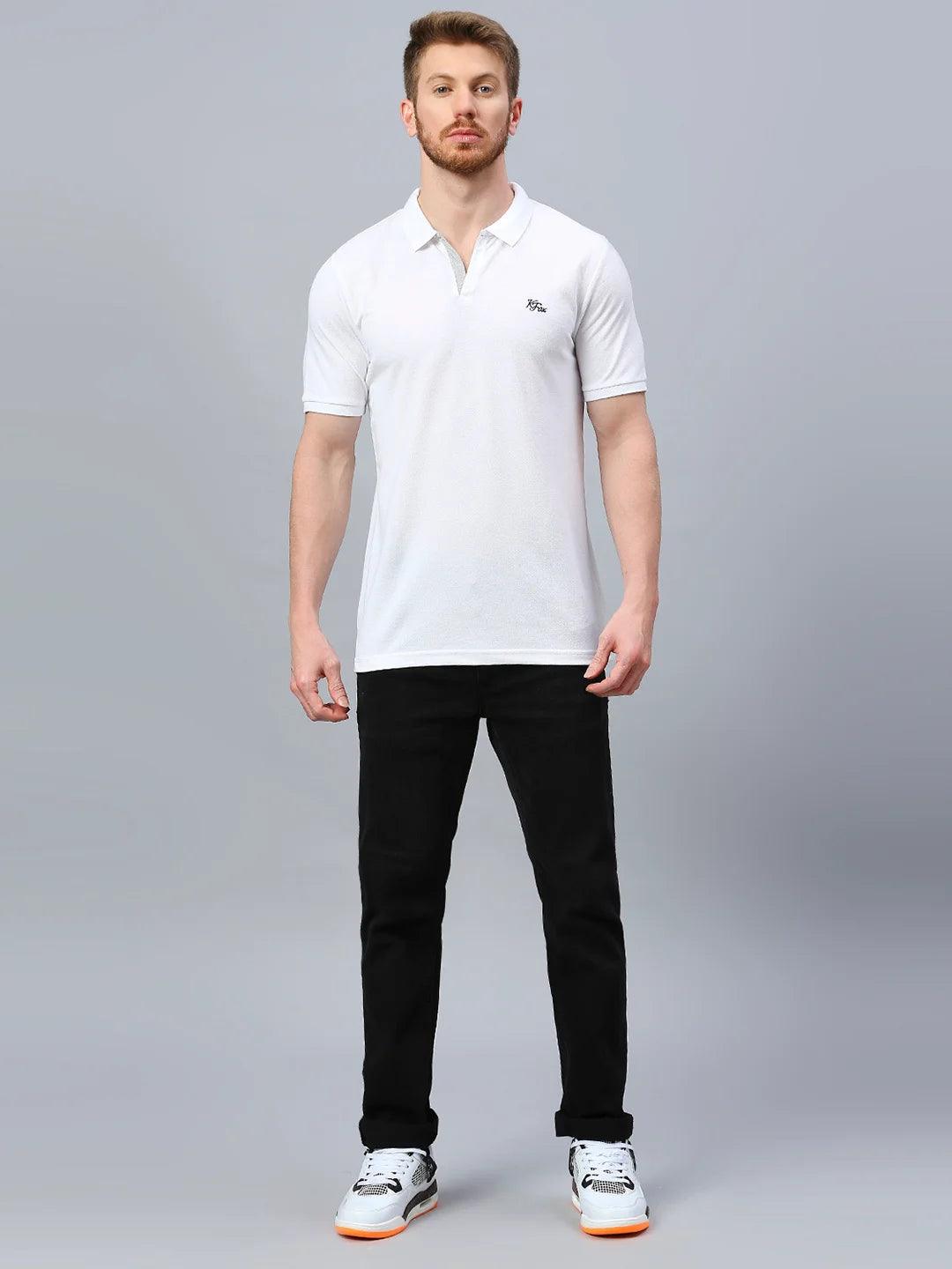 Aero Polo White T-Shirt