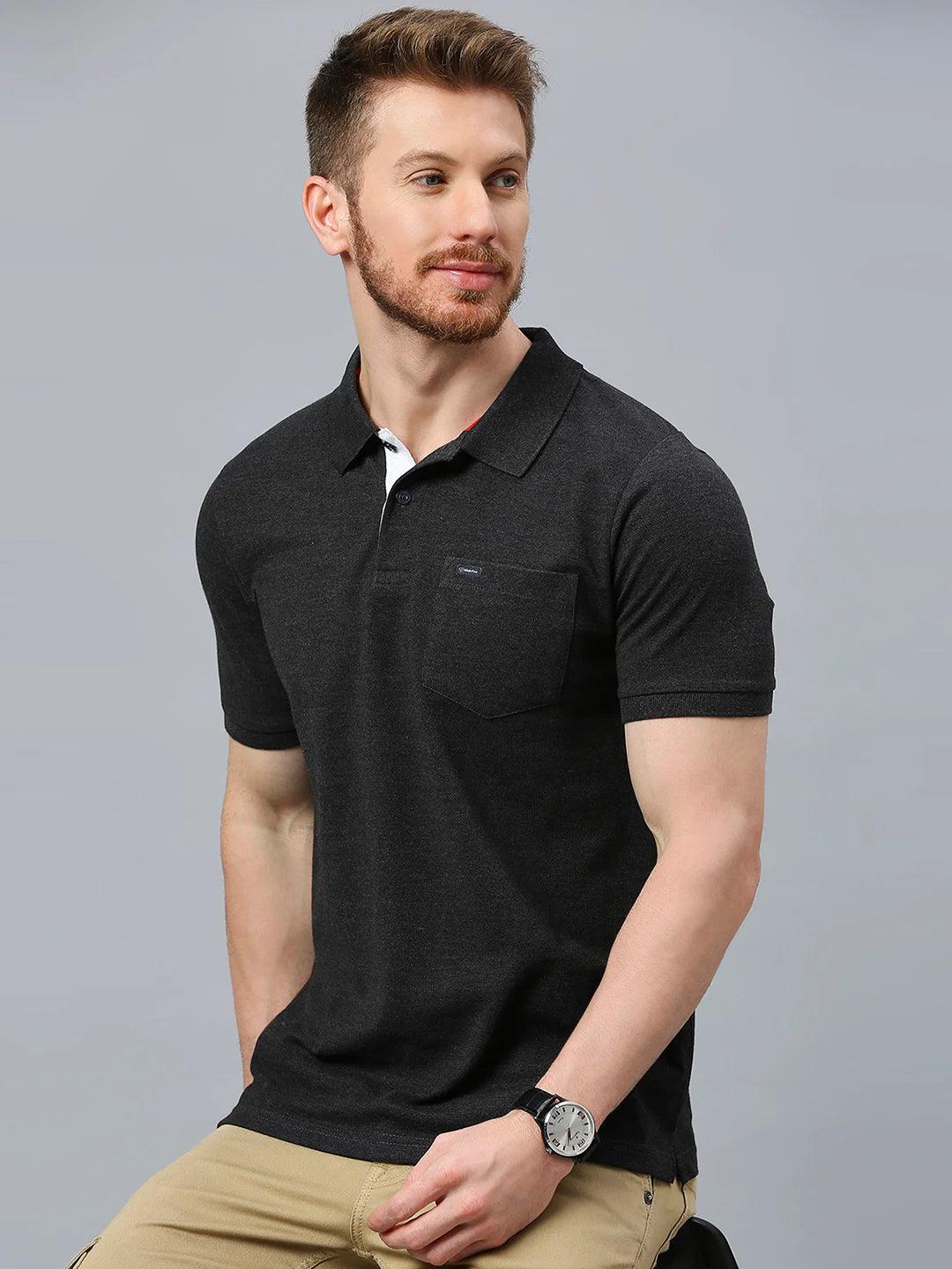 505 Cult Anthra Melange Polo T-Shirt