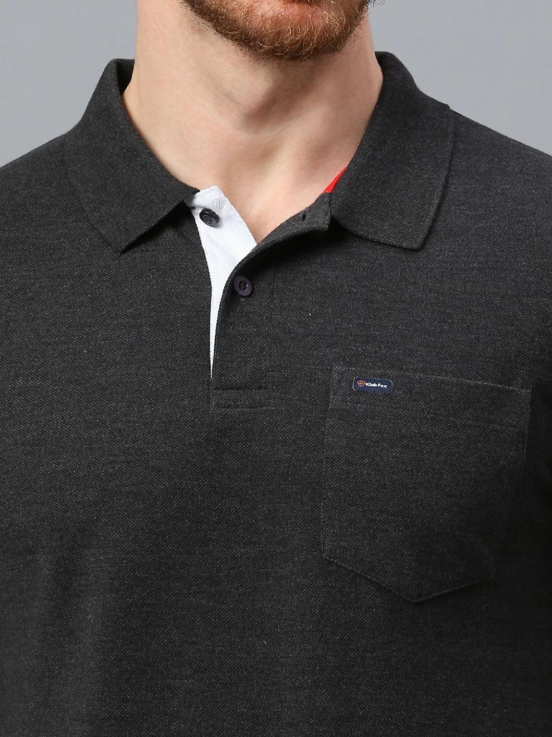 505 Cult Anthra Melange Polo T-Shirt