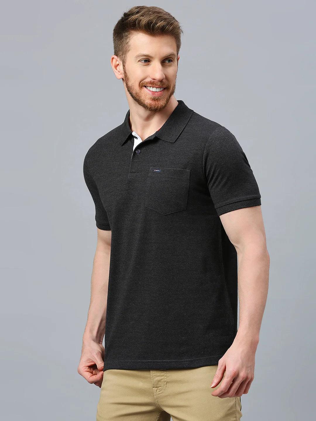505 Cult Anthra Melange Polo T-Shirt
