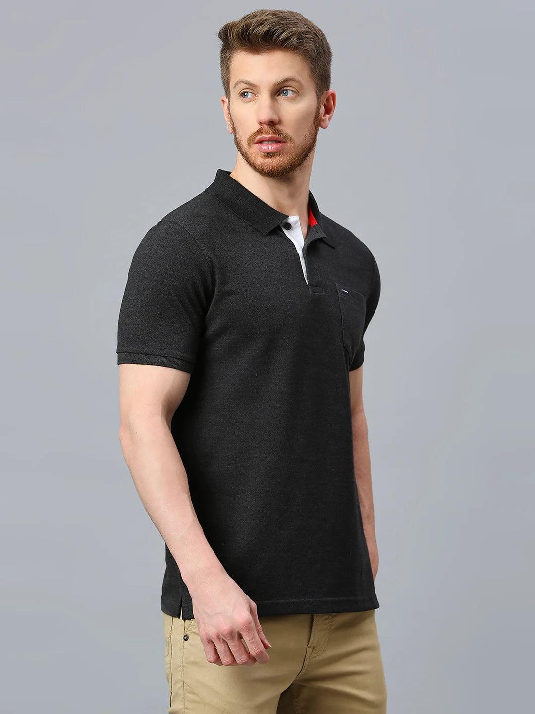 505 Cult Anthra Melange Polo T-Shirt