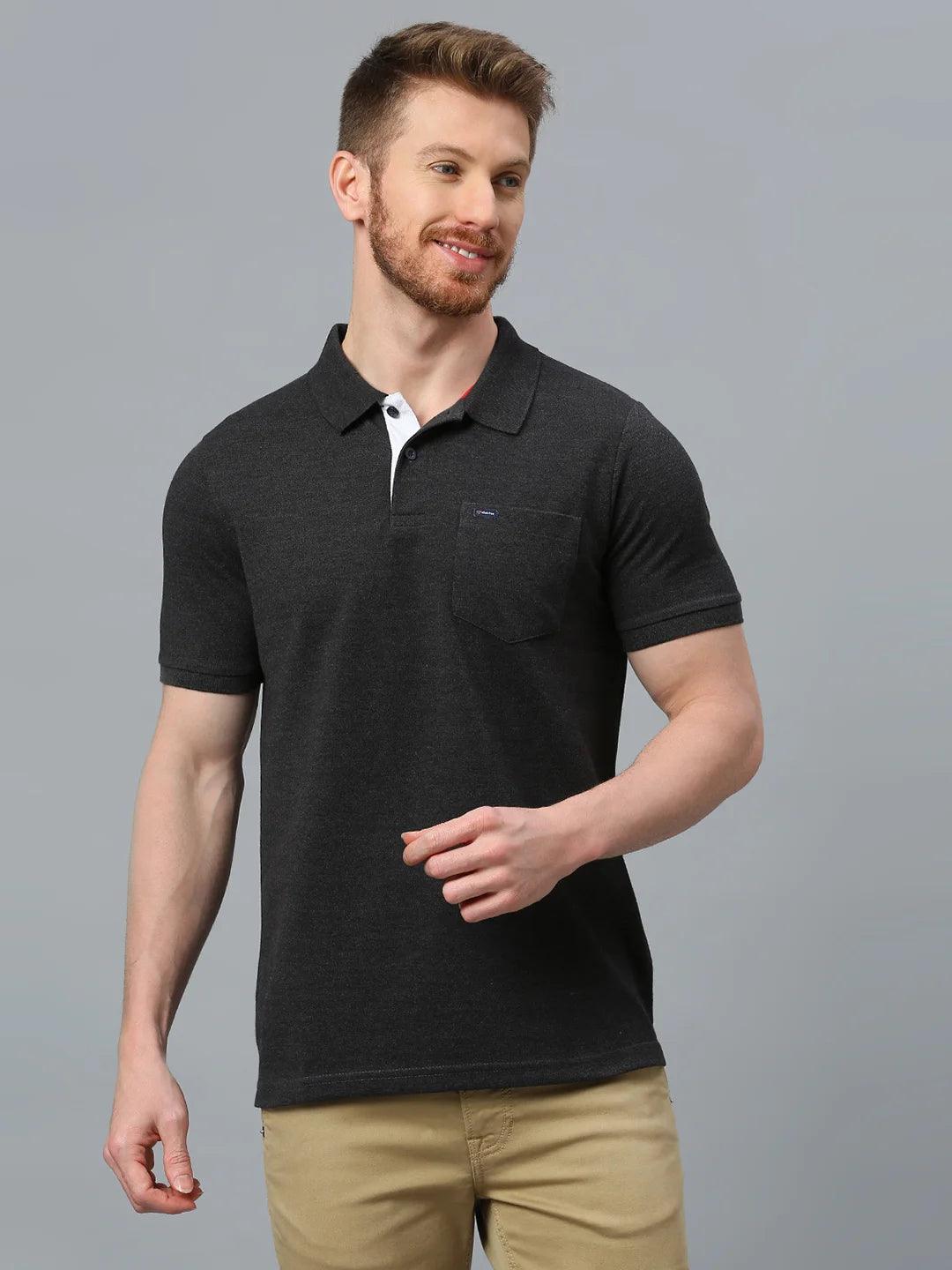505 Cult Anthra Melange Polo T-Shirt