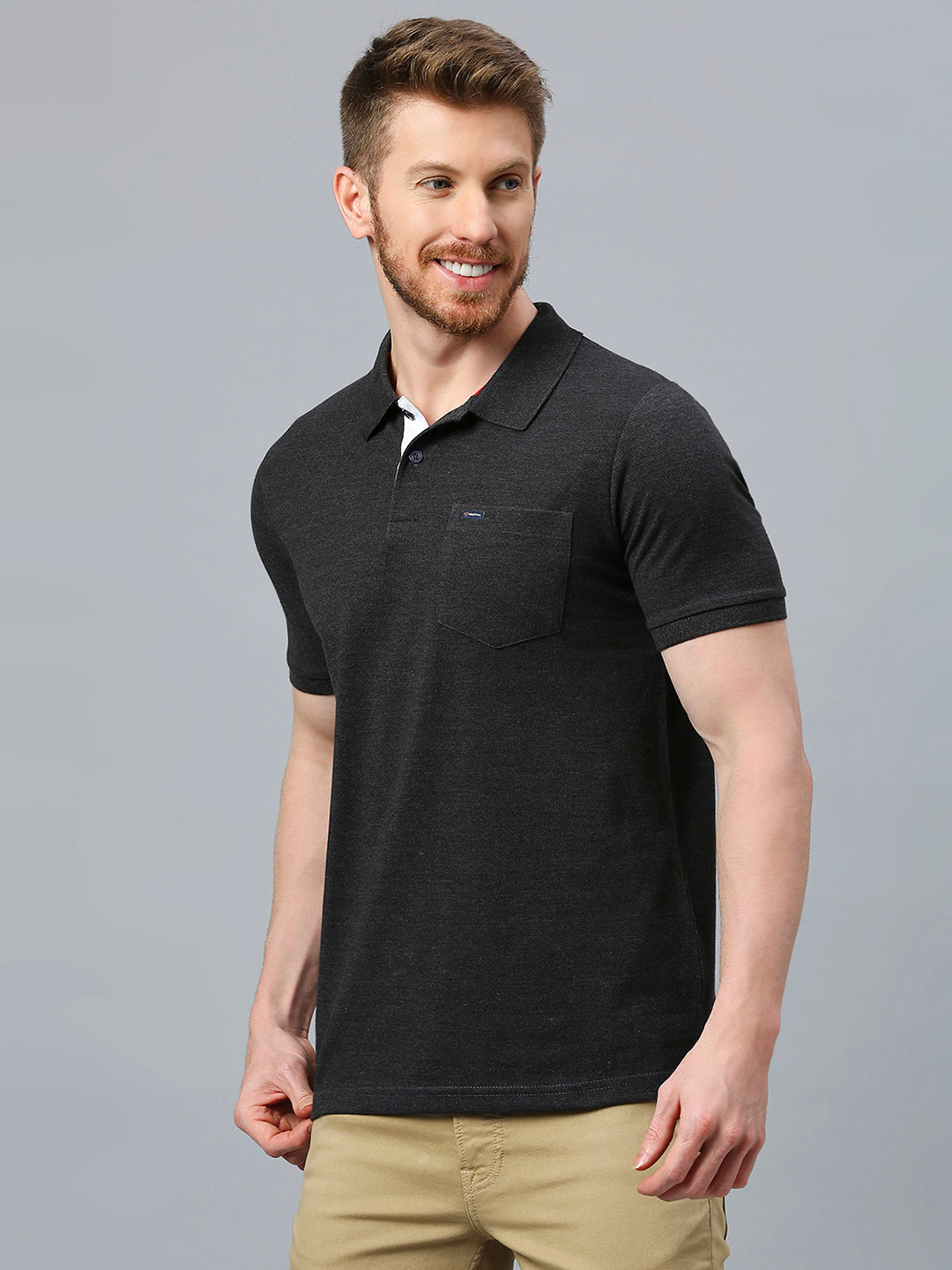 505 Cult Anthra Melange Polo T-Shirt