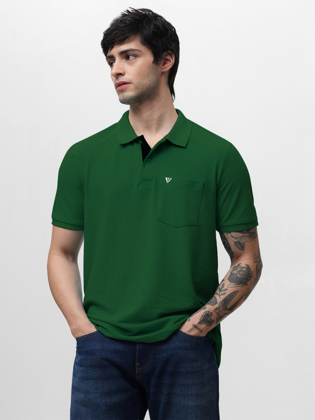 505 Cult Bottle Green Polo T-Shirt