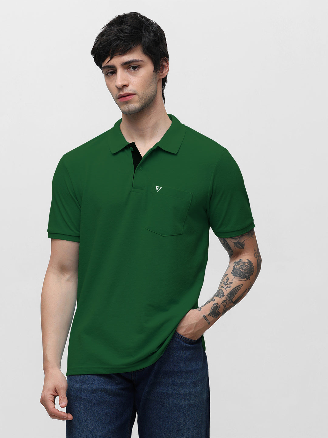 505 Cult Bottle Green Polo T-Shirt