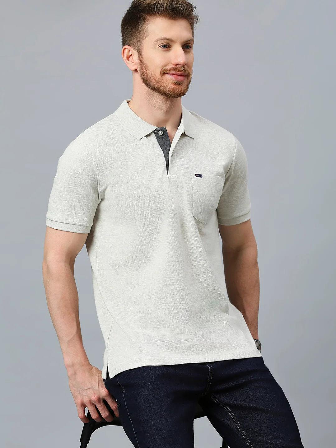 505 Cult Ecru Melange Polo T-Shirt