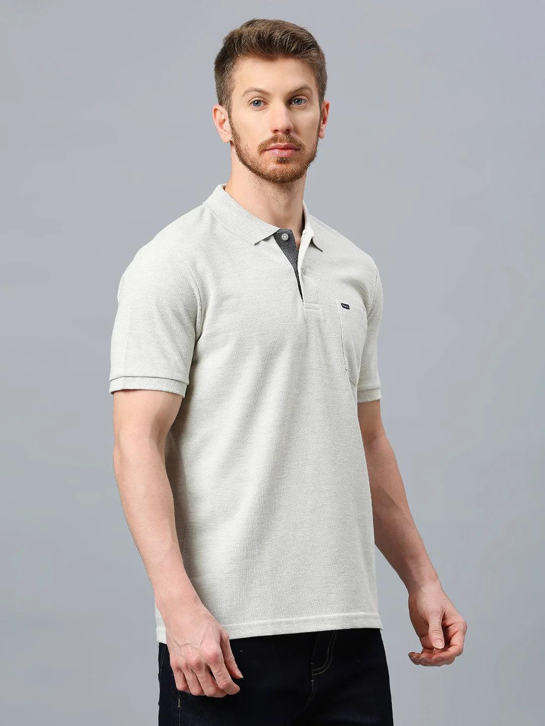 505 Cult Ecru Melange Polo T-Shirt