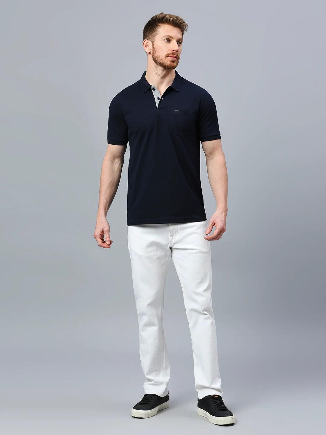 505 Cult Navy Polo T-Shirt