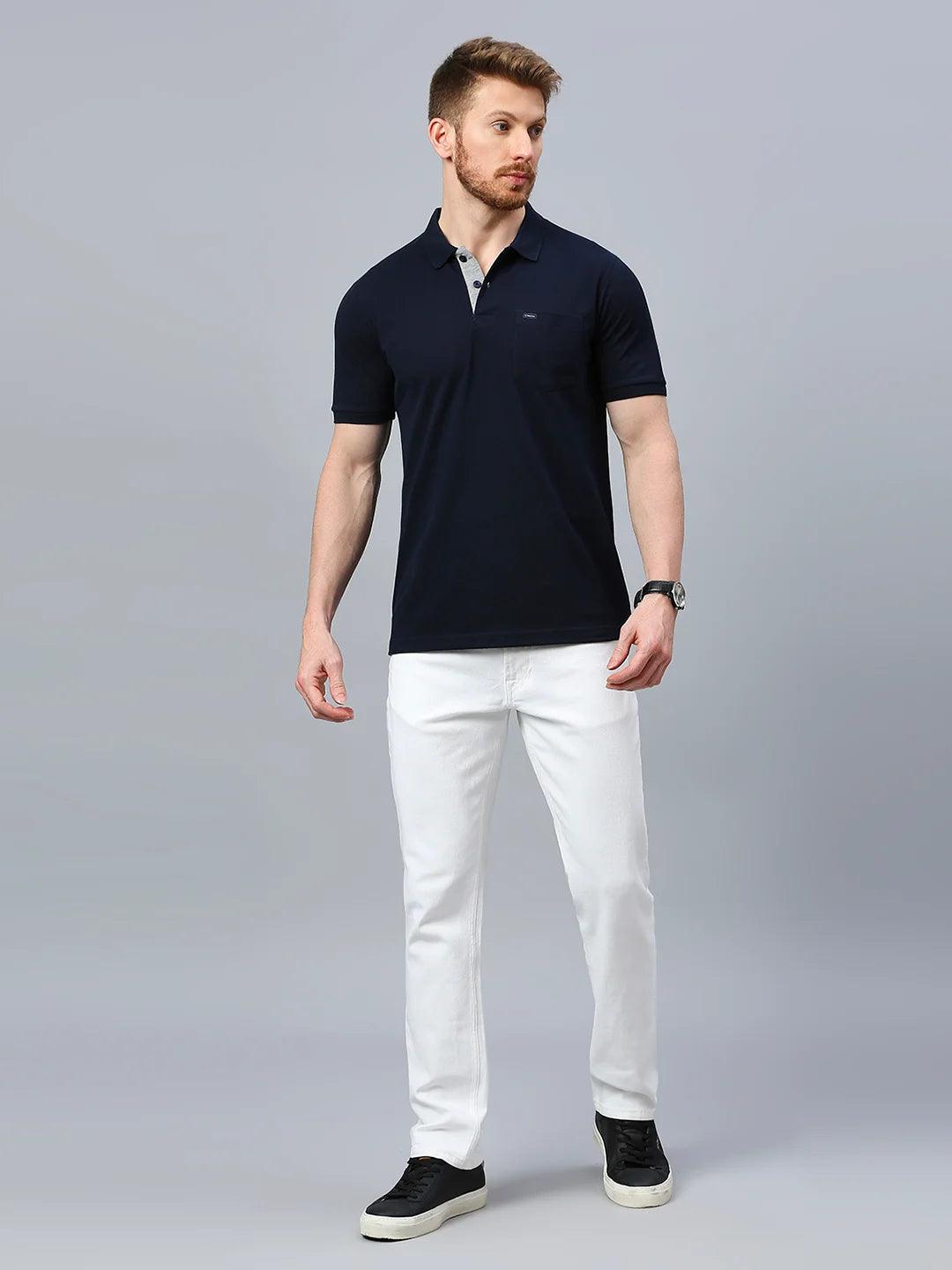 505 Cult Navy Polo T-Shirt