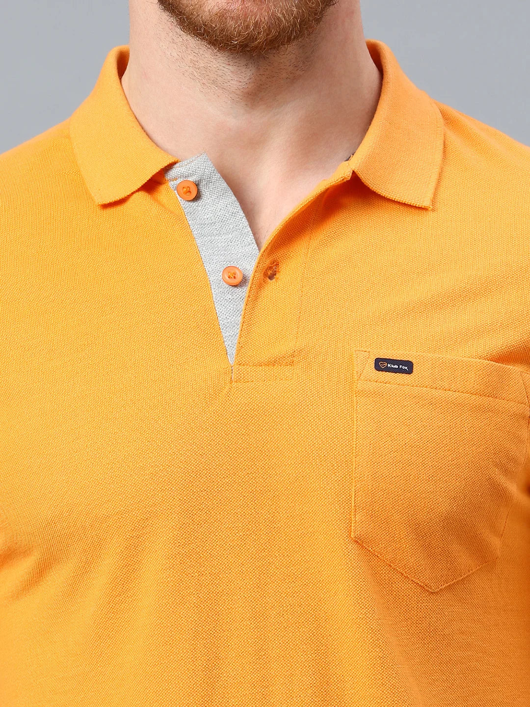 Orange Regular Fit H/S T-Shirt