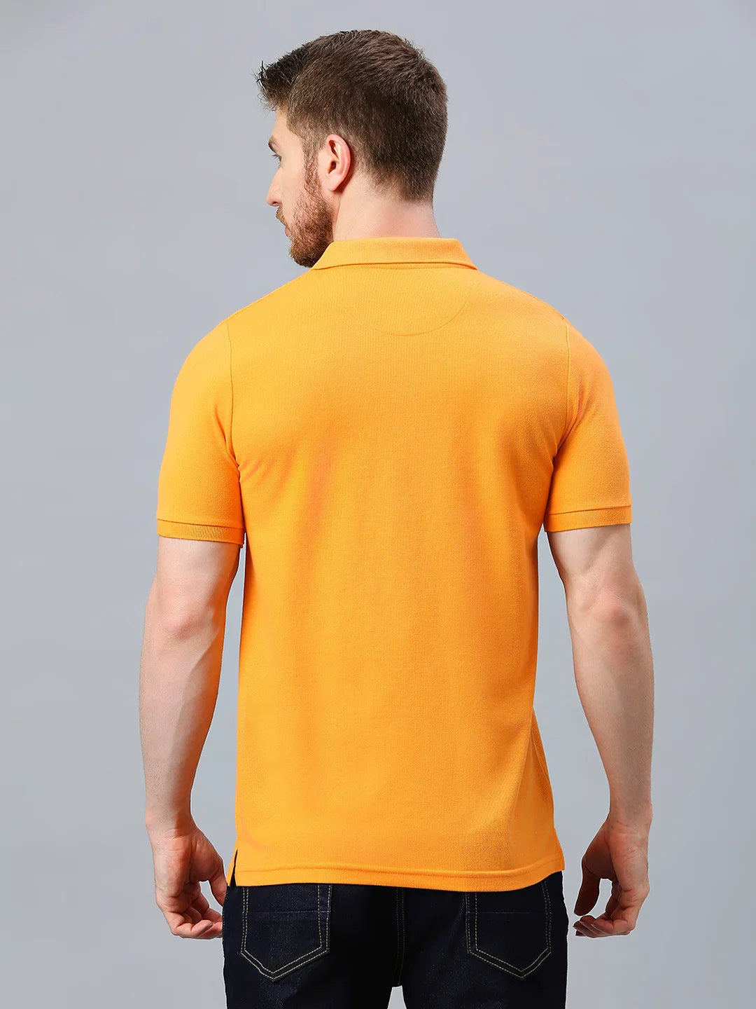 Orange Regular Fit H/S T-Shirt