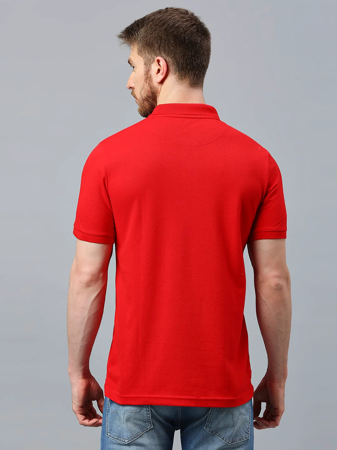 Red Regular Fit H/S T-Shirt